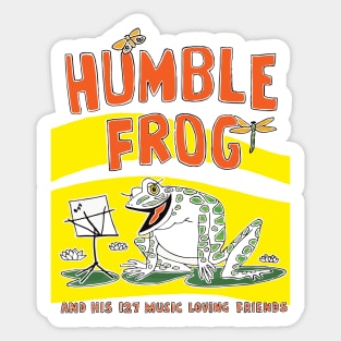 Humble Frog Book cover, Oliver Grimley Fine Art Sticker